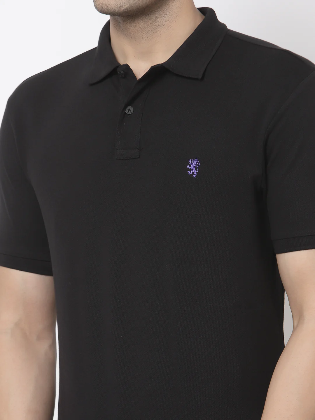 Solid Polo T-Shirt for Men - Image 4