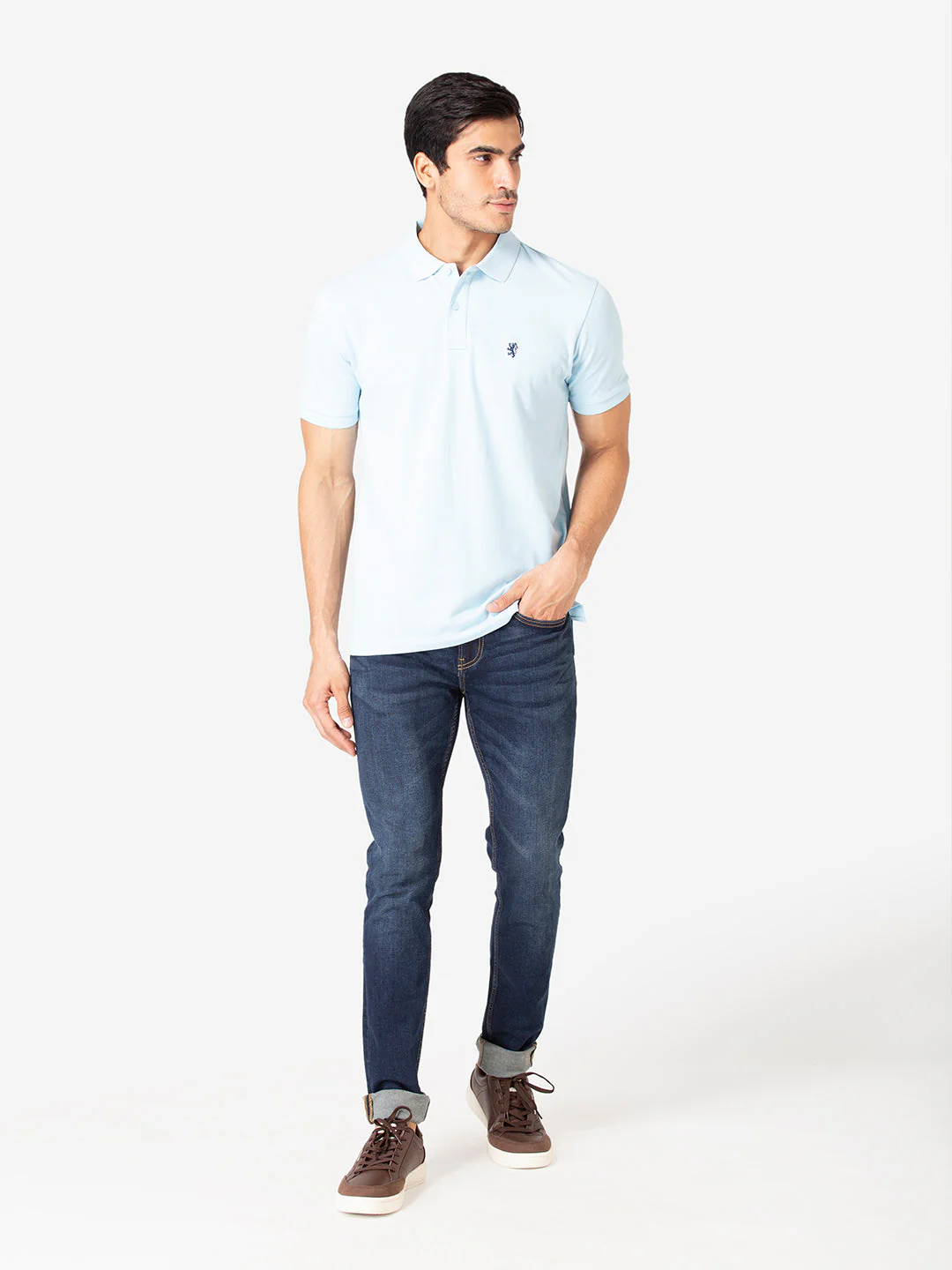 Solid Polo T-Shirt for Men - Image 5