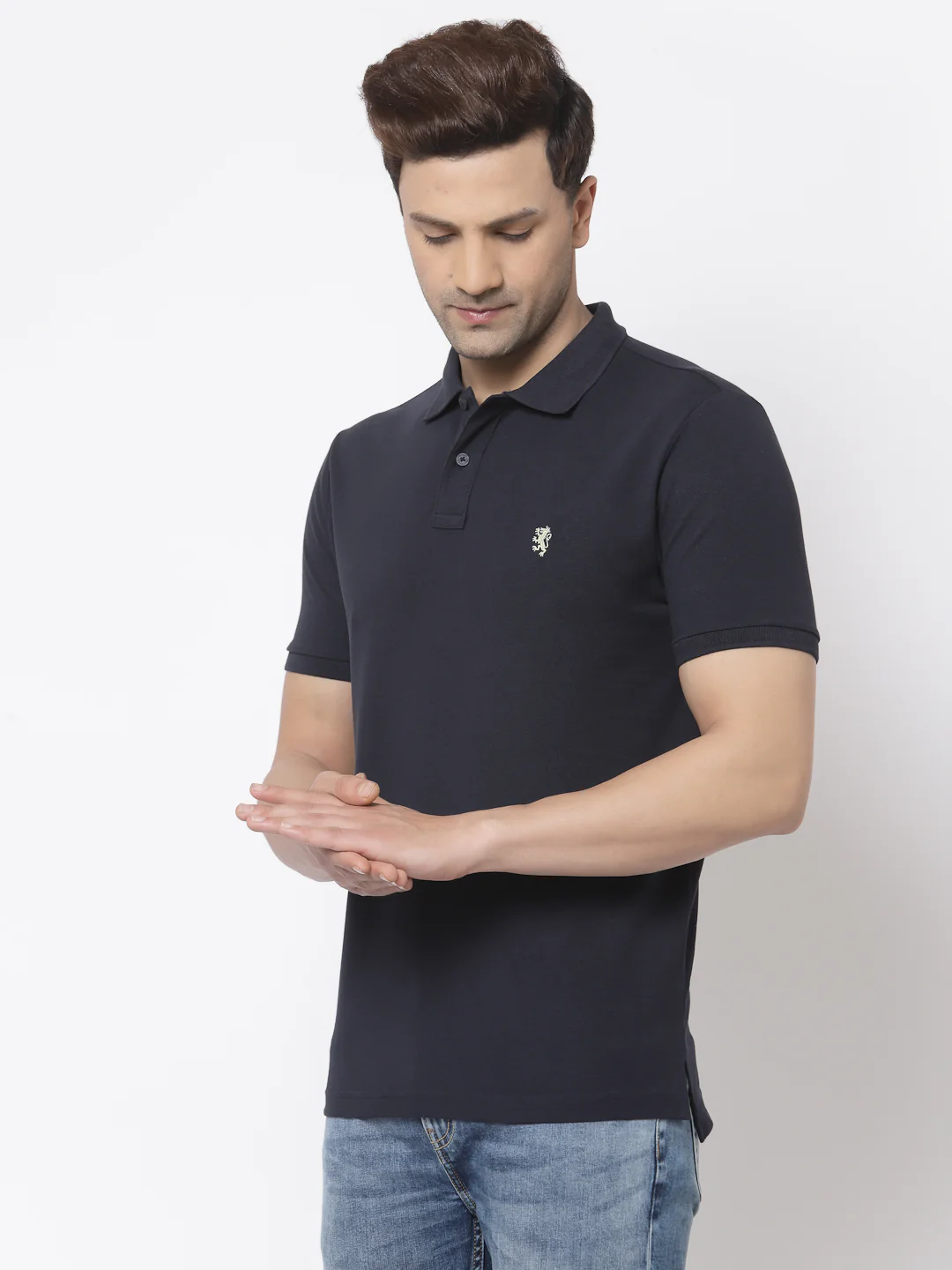 Solid Polo T-Shirt for Men - Image 2