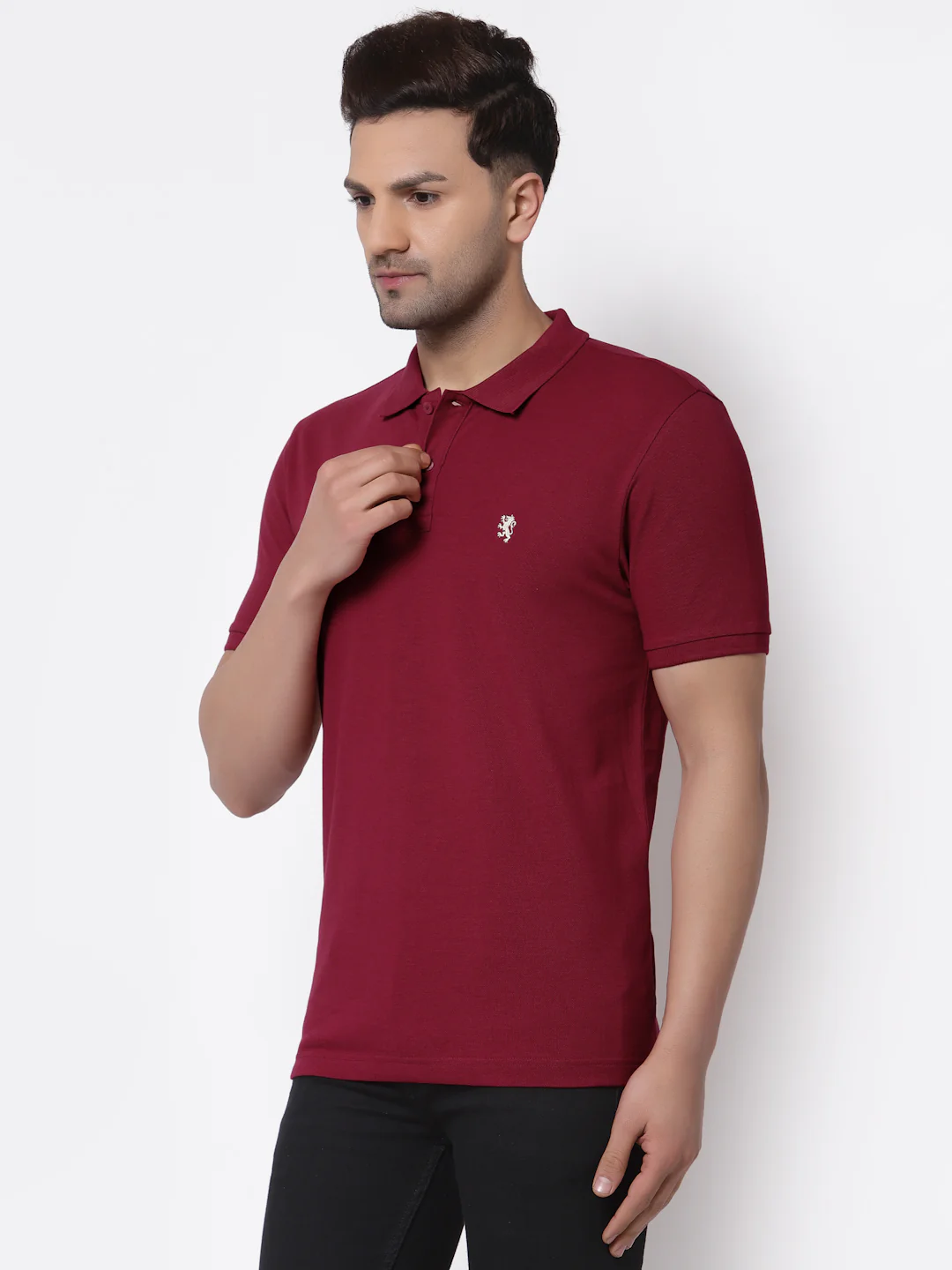Solid Polo T-Shirt for Men - Image 2