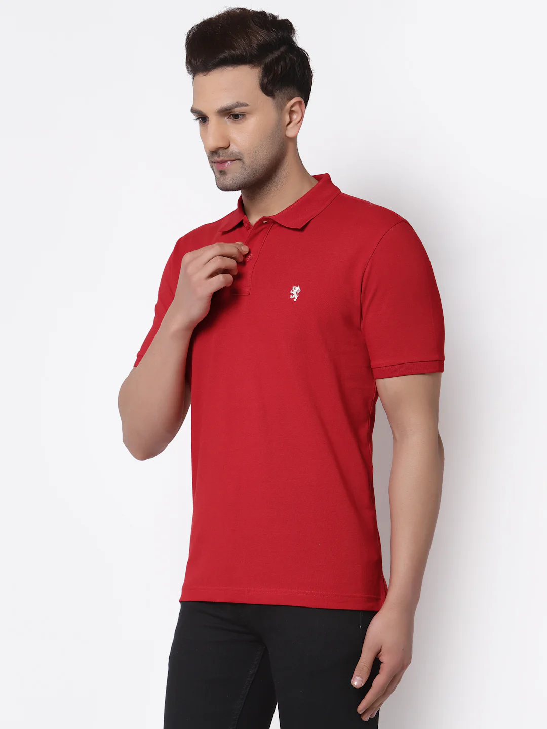 Solid Polo T-Shirt for Men - Image 2