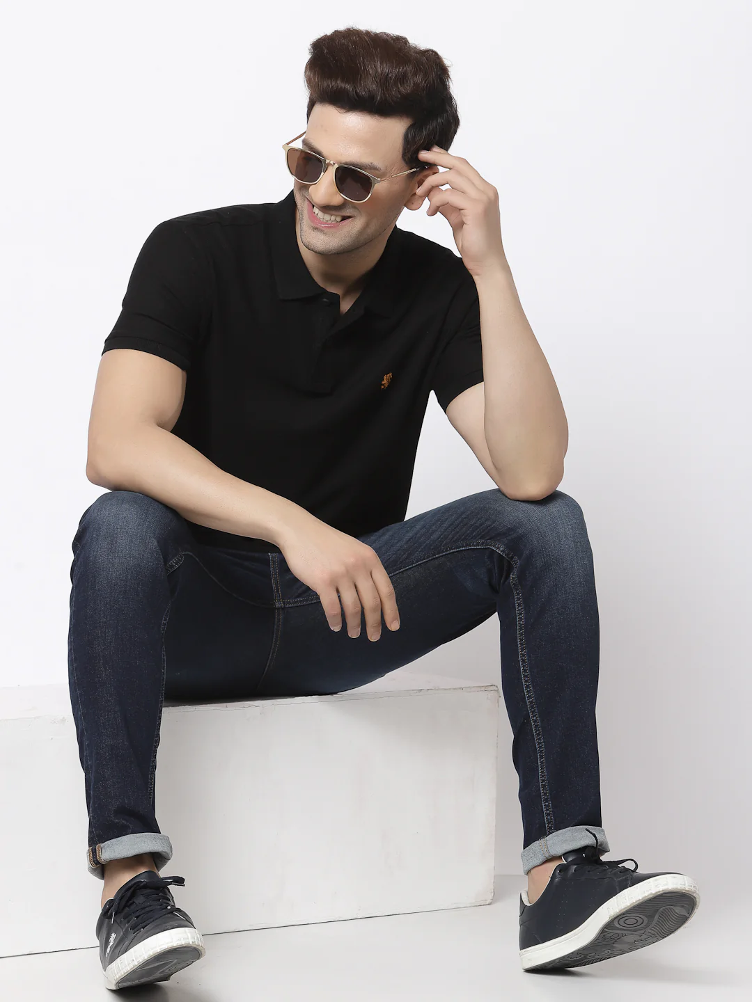 Solid Polo T-Shirt for Men - Image 5