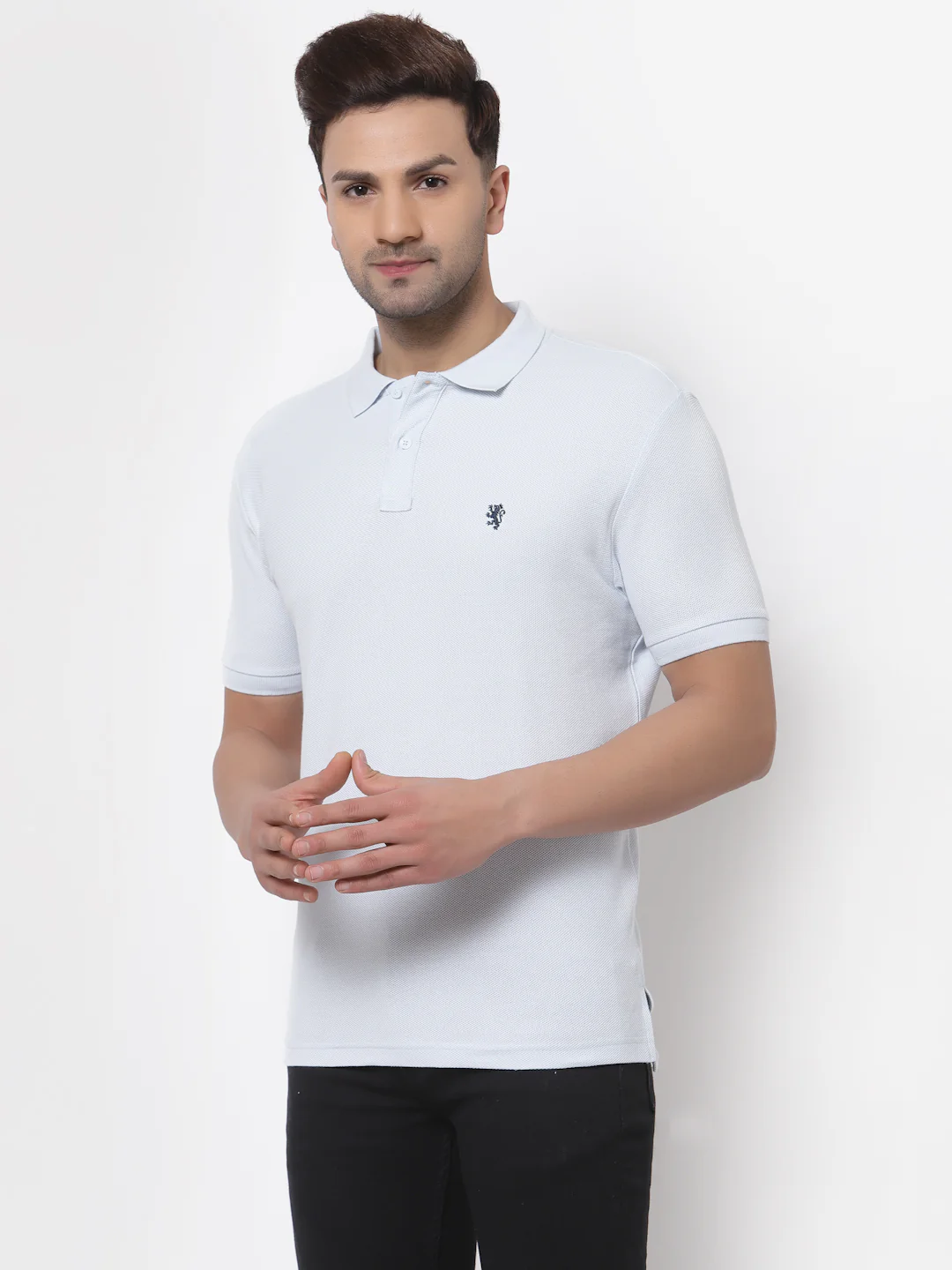 Solid Polo T-Shirt for Men - Image 2