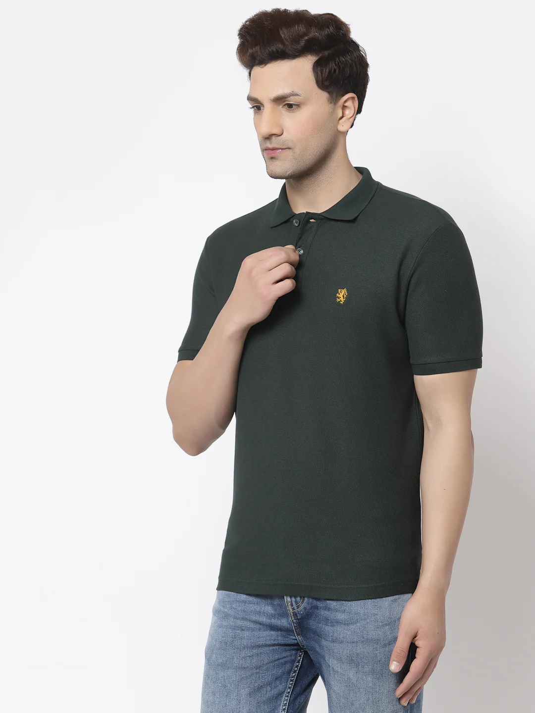 Solid Polo T-Shirt for Men - Image 2
