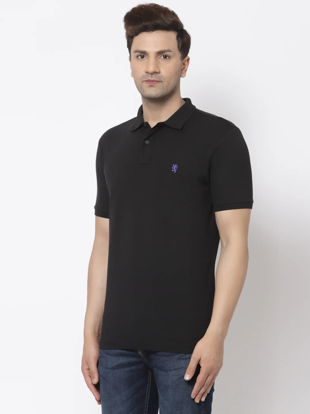 Solid Polo T-Shirt for Men - Image 2