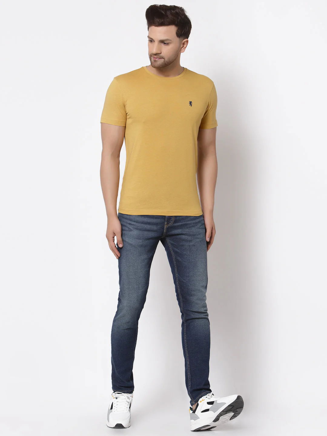 Solid Round Neck T-Shirt for Men - Image 5