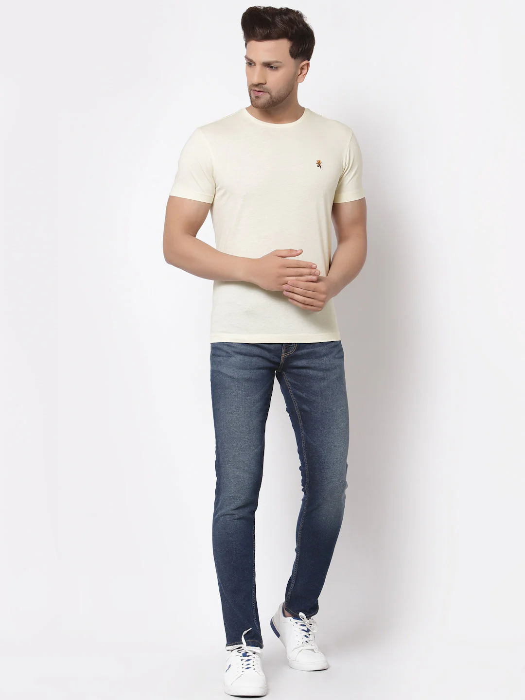 Solid Round Neck T-Shirt for Men - Image 5
