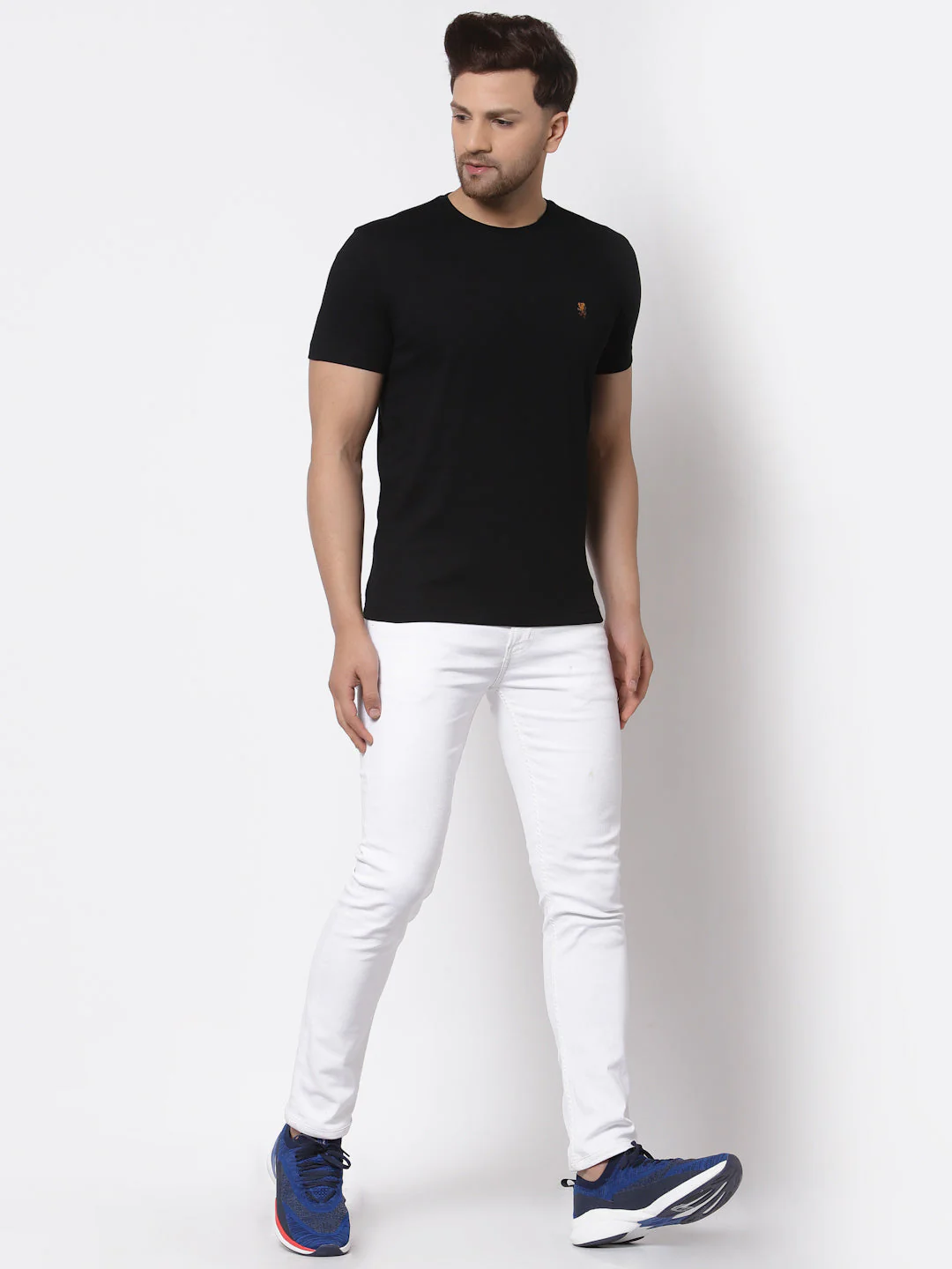 Solid Round Neck T-Shirt for Men - Image 5