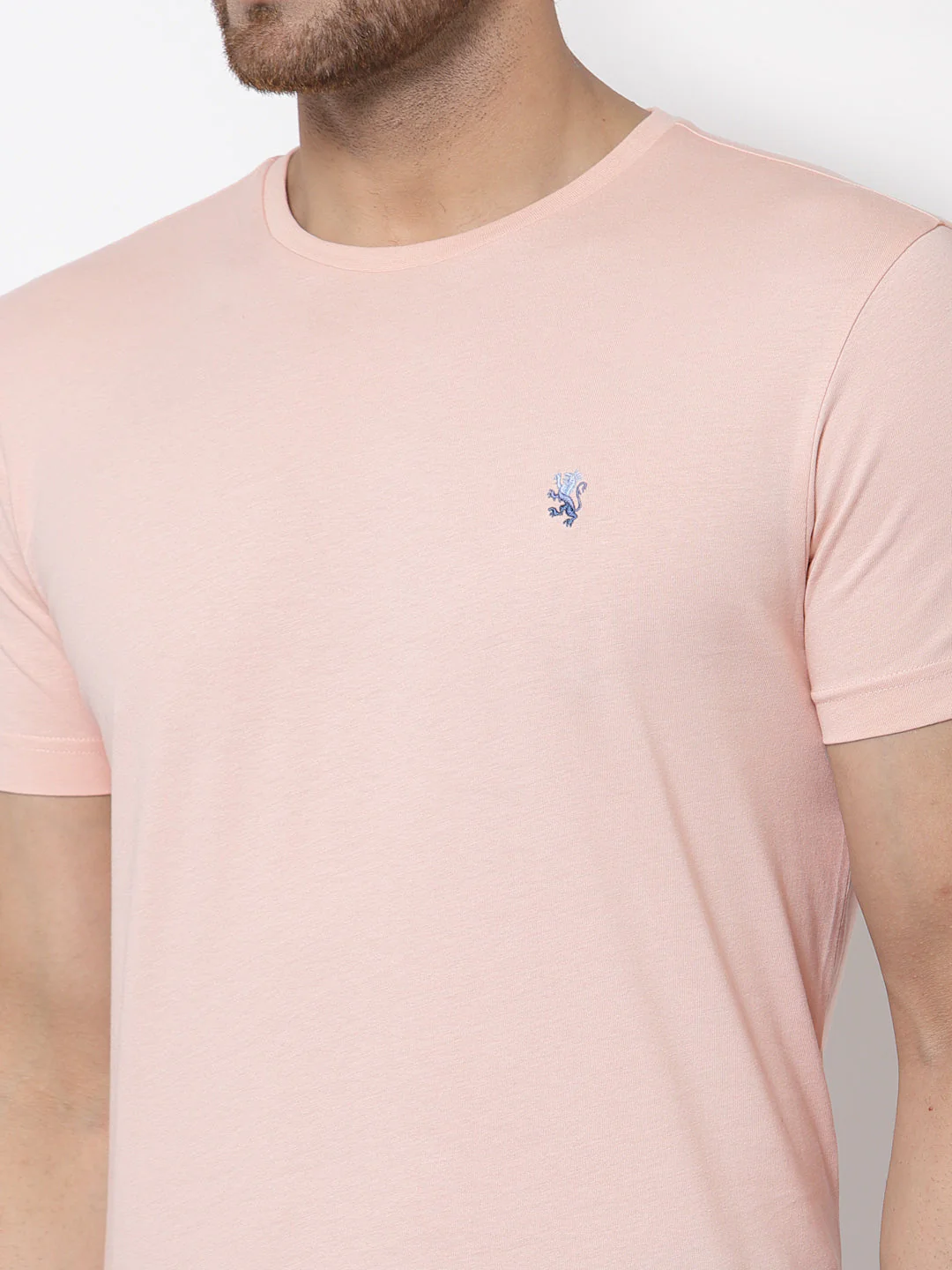 Solid Round Neck T-Shirt for Men - Image 4