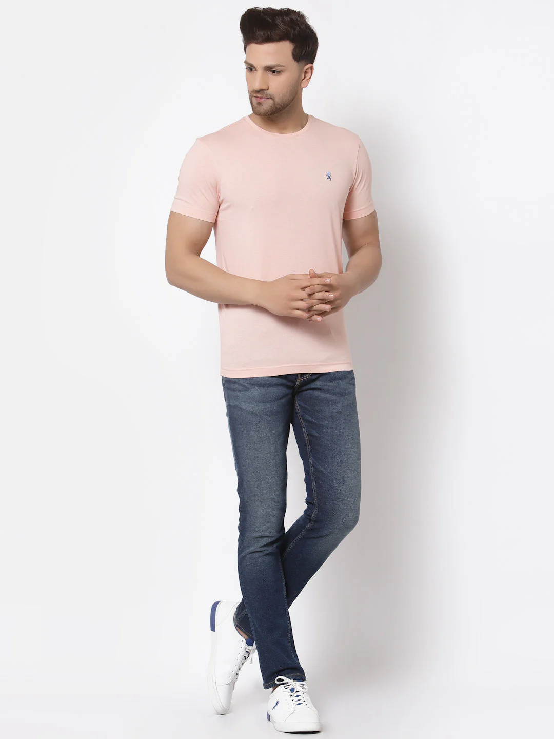 Solid Round Neck T-Shirt for Men - Image 5