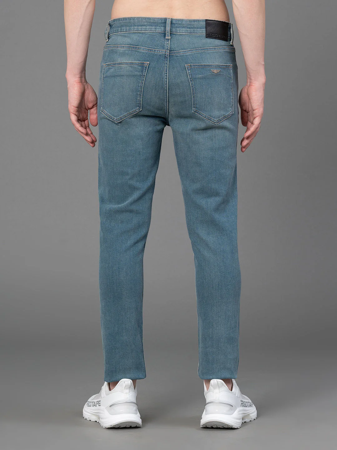 Solid Washed Jeans for Men - Image 3