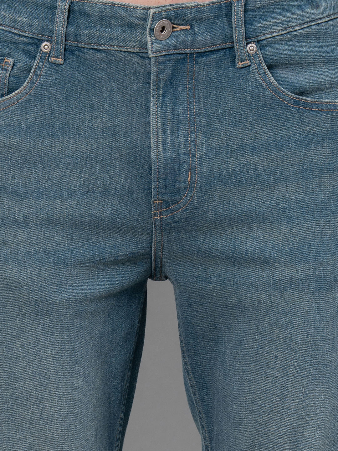 Solid Washed Jeans for Men - Image 4