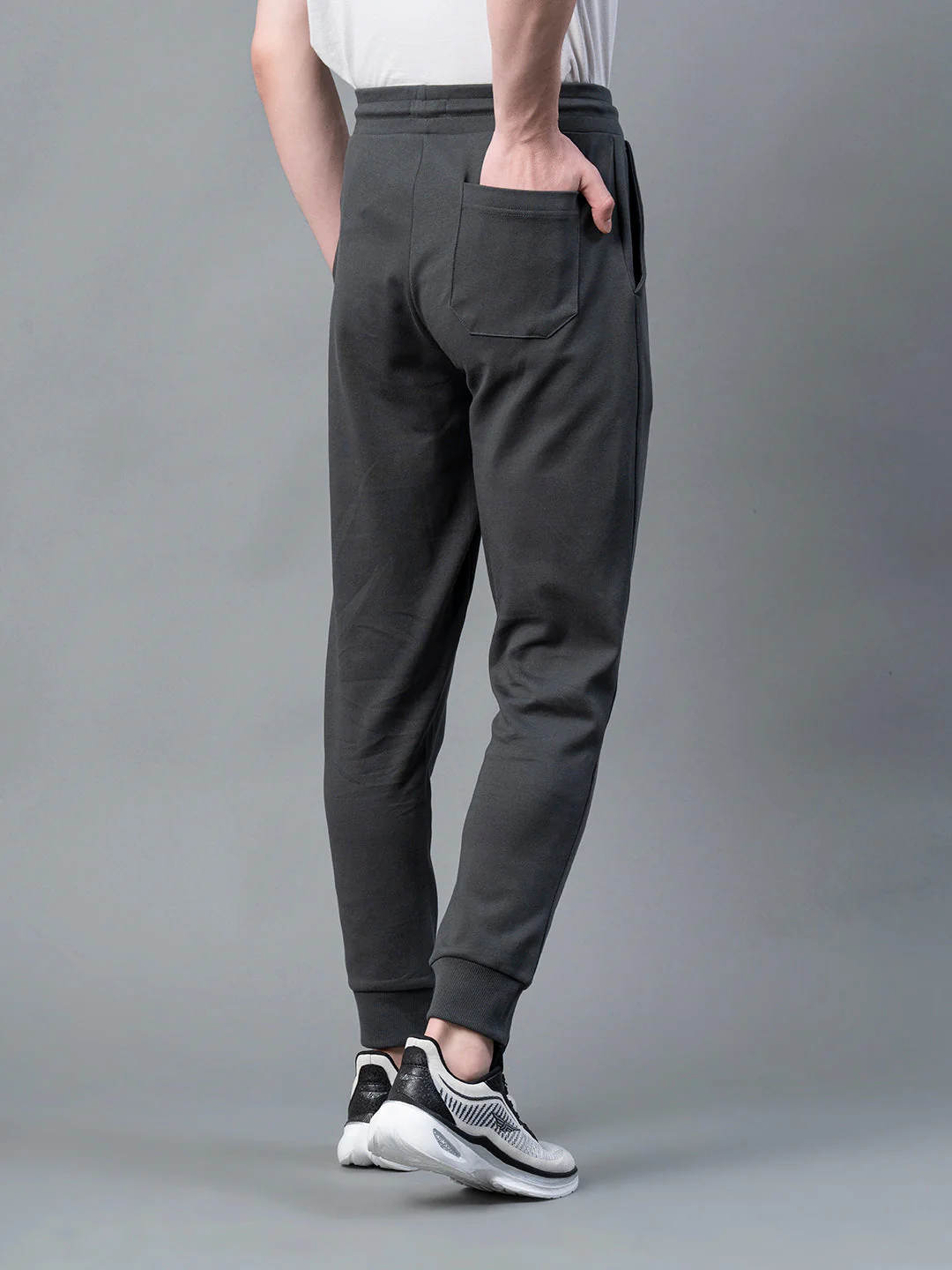 Space Grey Solid Jogger for Men - Image 3