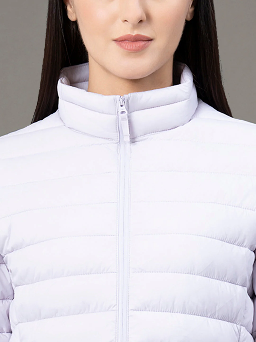 Stand Collar Padded Jacket for Women - Image 4