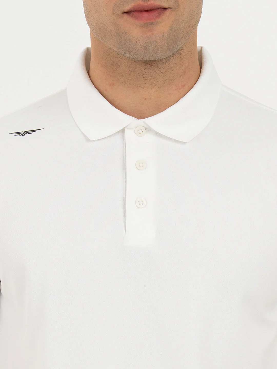 T Shirts for Men in Forest Green | Jacquard Collar Polo T Shirt - Image 4