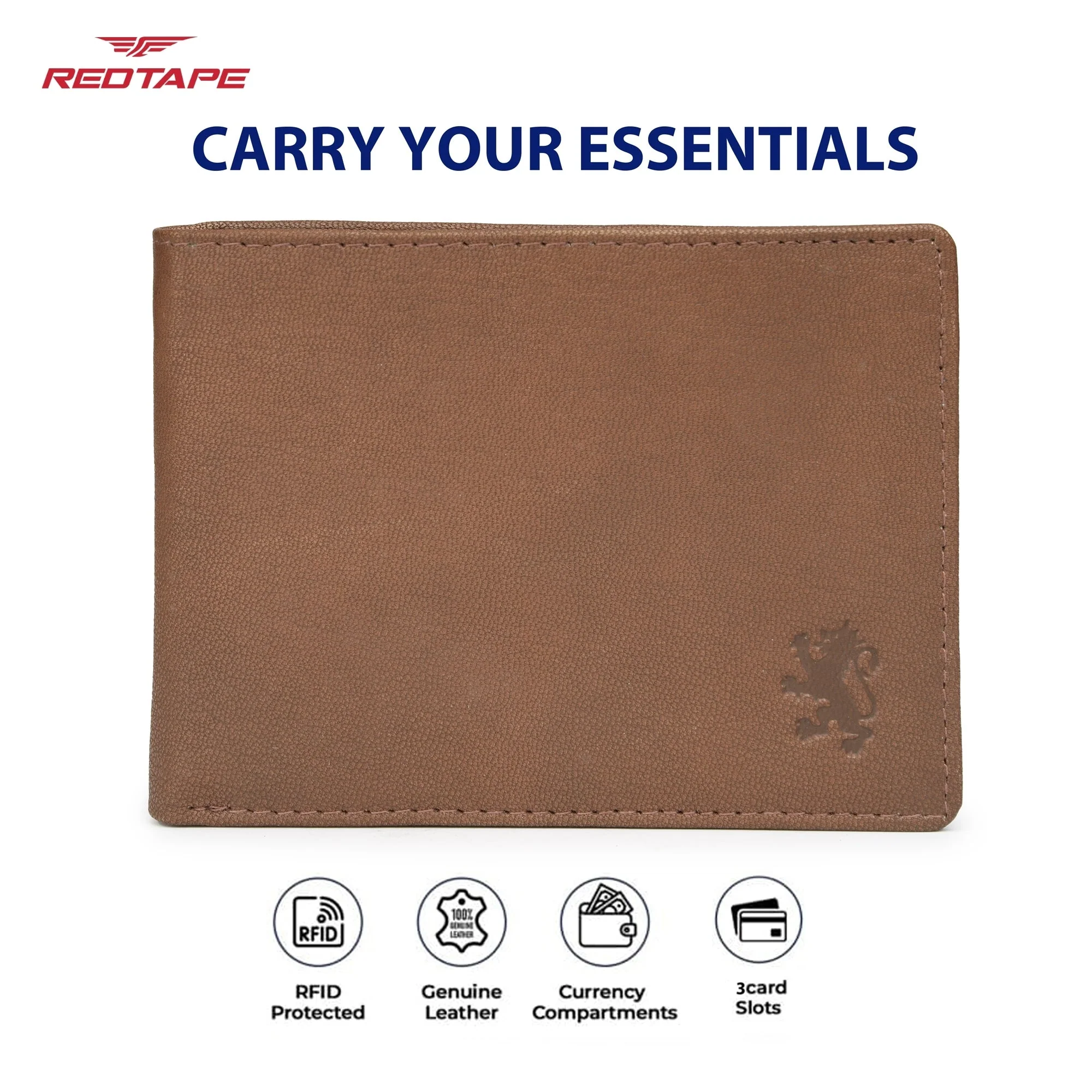 Tan Genuine Leather Wallet for Men - Image 4
