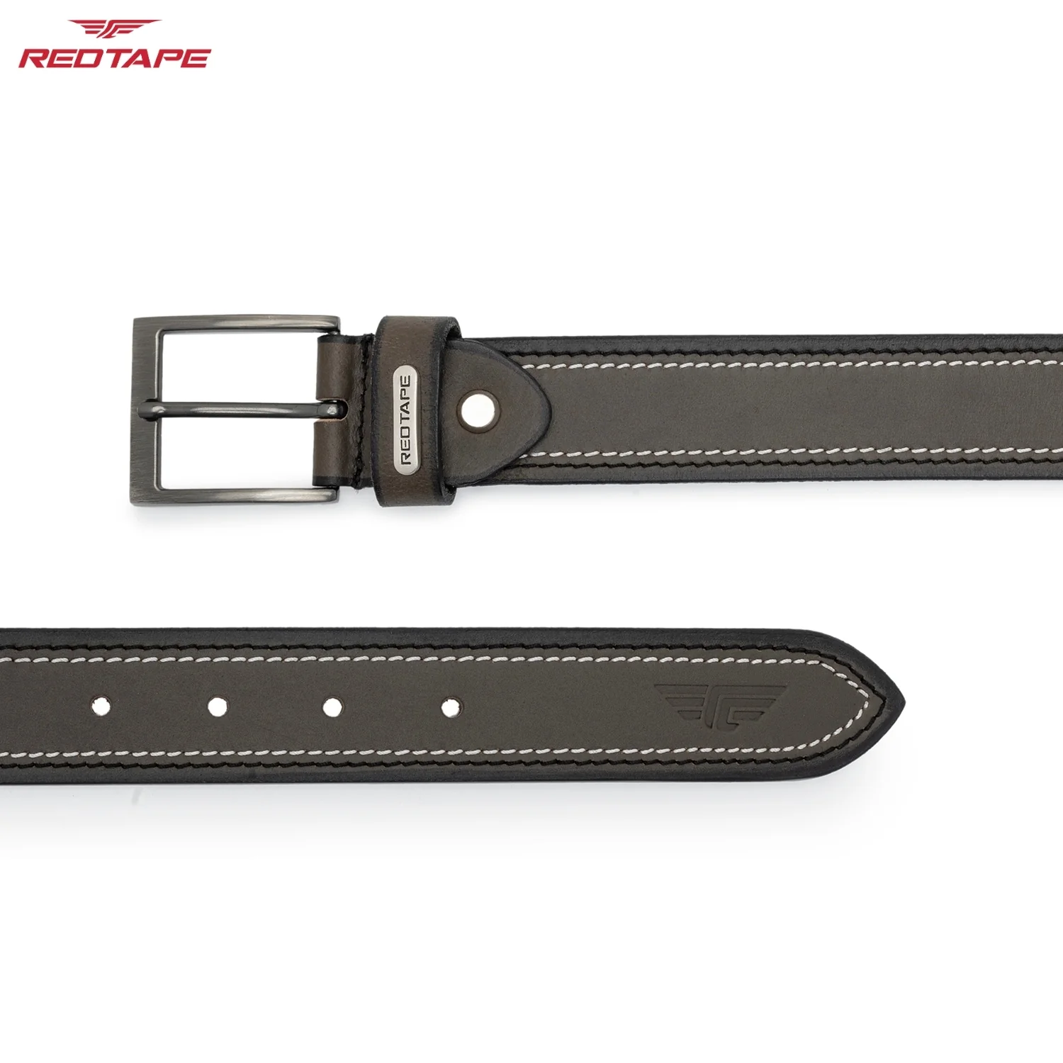 Taupe Formal Casual Belt for Men - Image 5