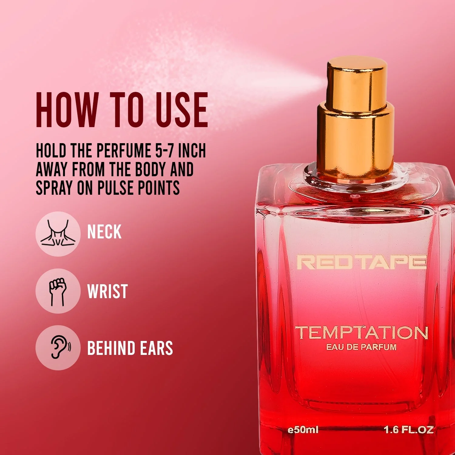 Temptation Eau De Parfum for Women 50ML - Image 3