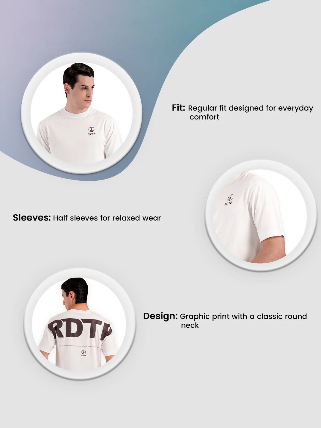 Oversized Graphic T-Shirt for Men - Image 3