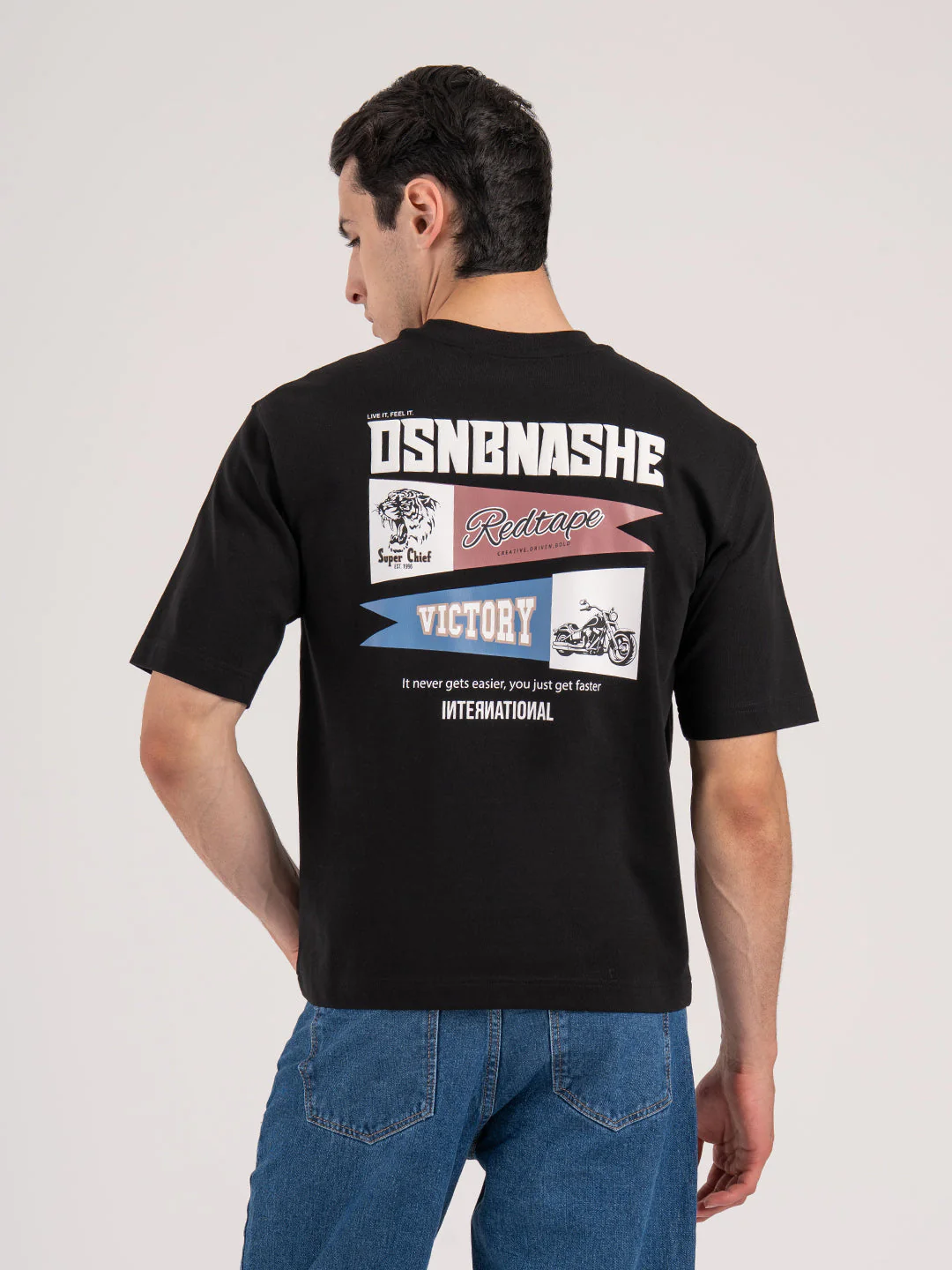 Oversized Graphic T-Shirt for Men - Image 3