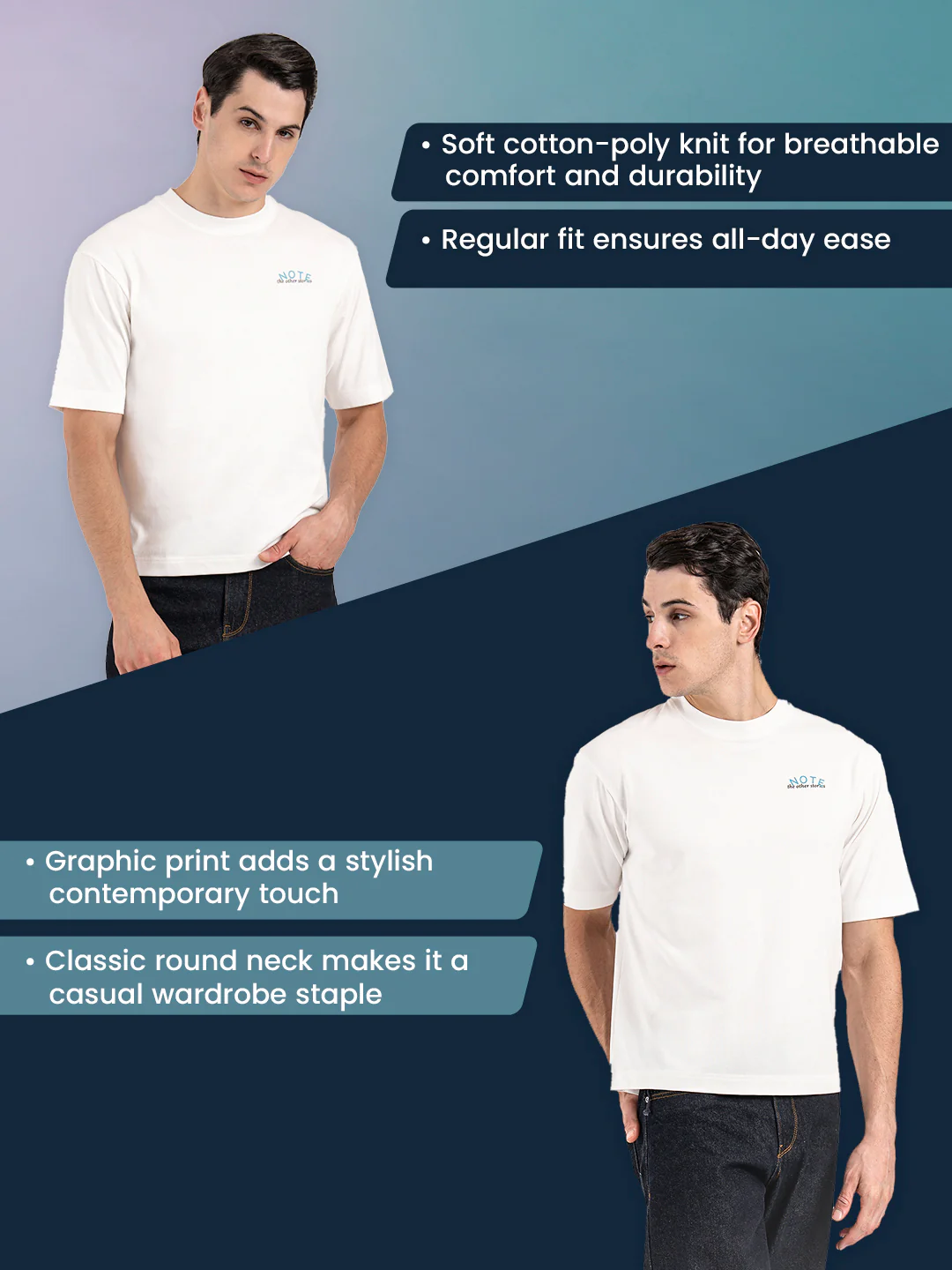 Oversized Graphic T-Shirt for Men - Image 2