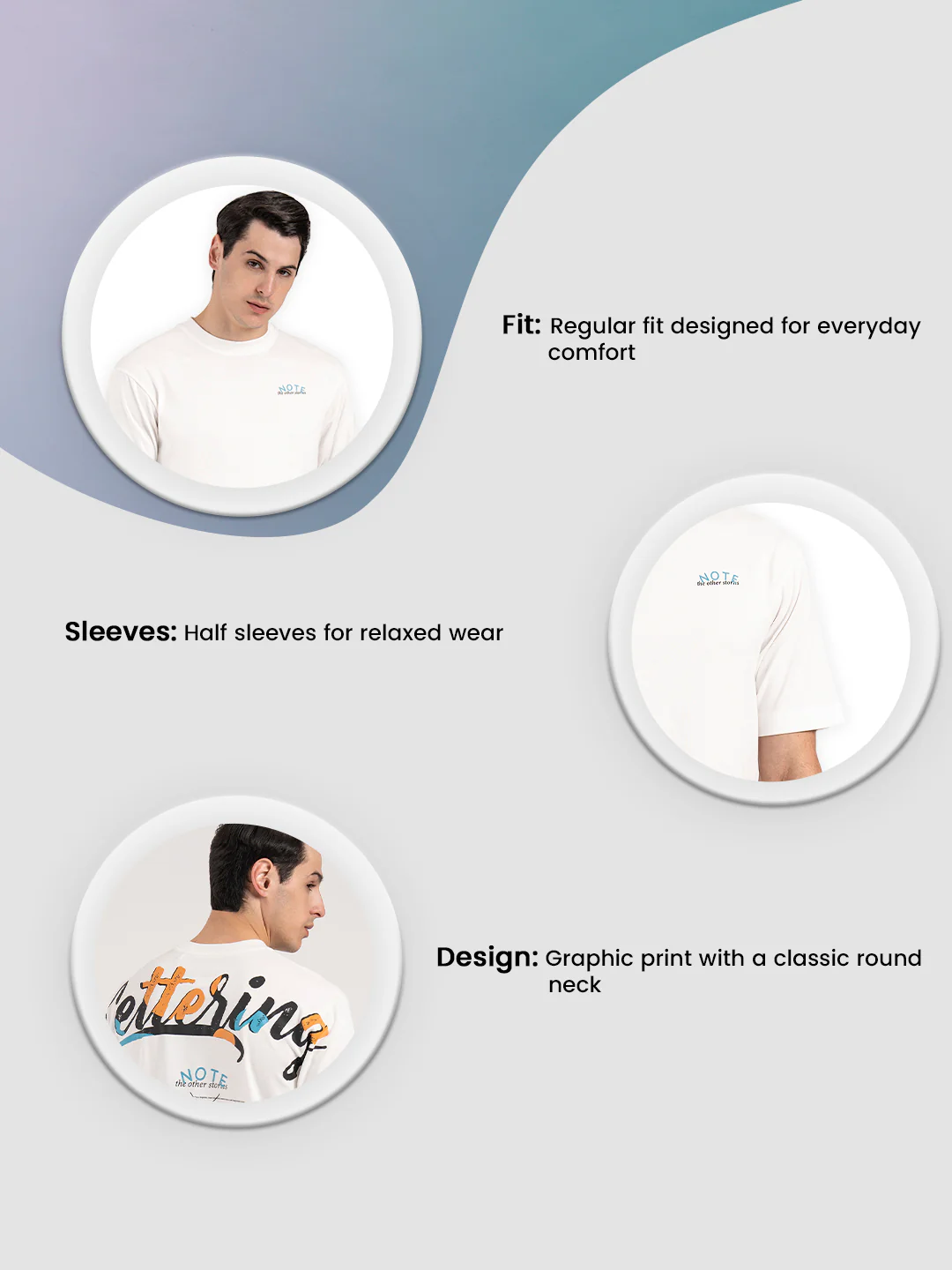 Oversized Graphic T-Shirt for Men - Image 3