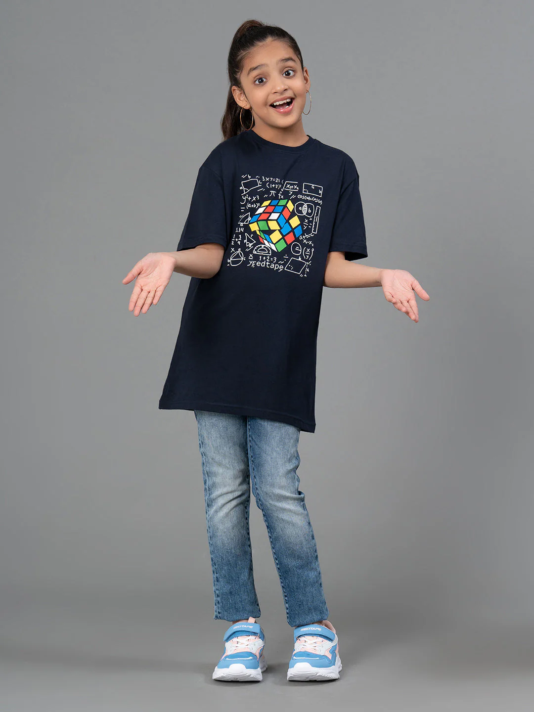 Unisex Kids T-Shirt- Best in Comfort| Cotton| Navy Color| Round Neck - Image 11