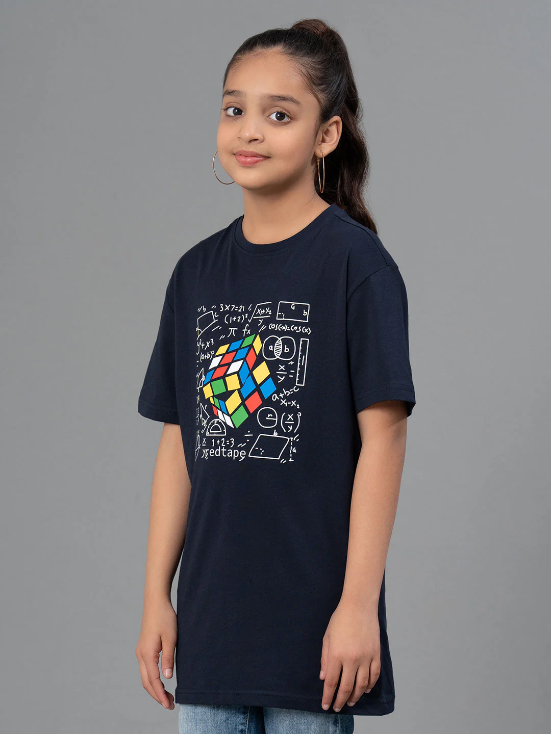 Unisex Kids T-Shirt- Best in Comfort| Cotton| Navy Color| Round Neck - Image 12