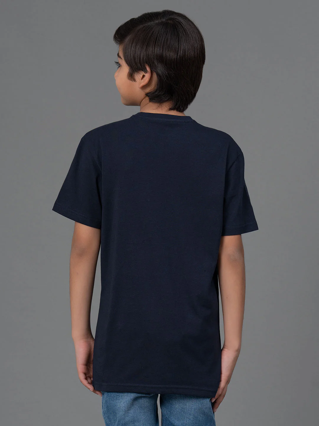 Unisex Kids T-Shirt- Best in Comfort| Cotton| Navy Color| Round Neck - Image 3