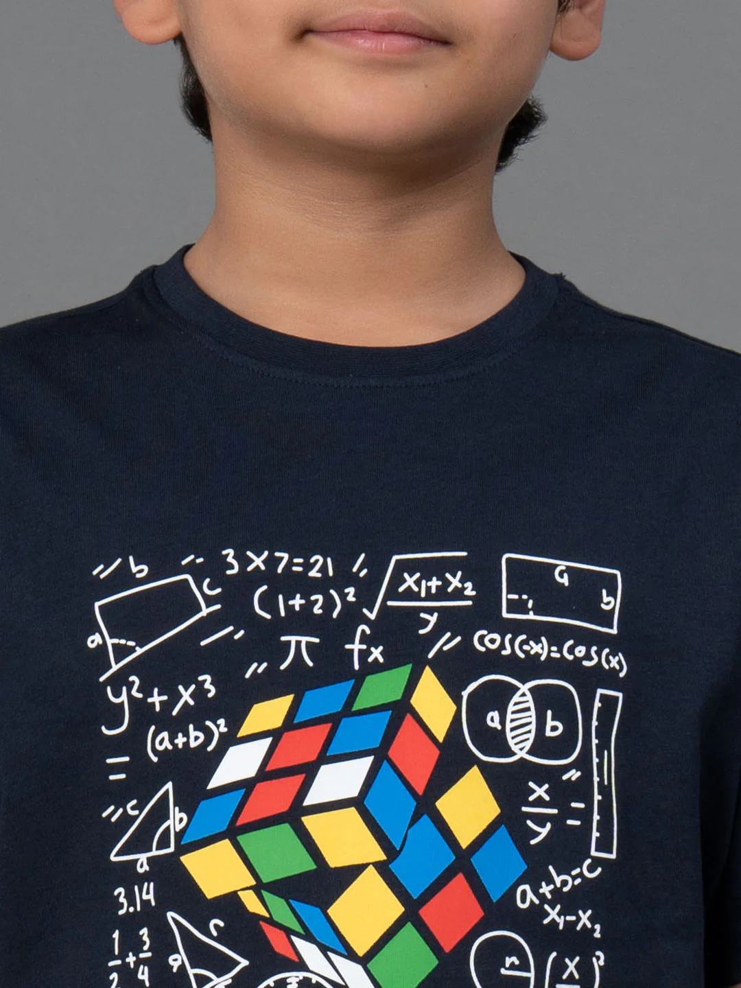 Unisex Kids T-Shirt- Best in Comfort| Cotton| Navy Color| Round Neck - Image 4