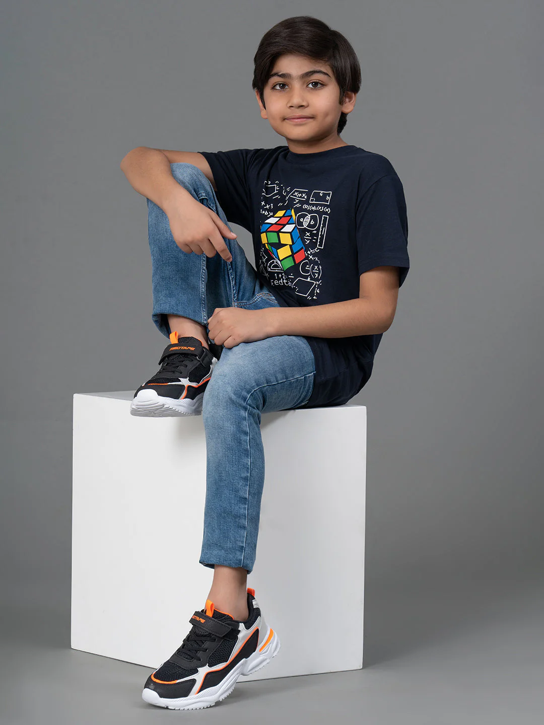 Unisex Kids T-Shirt- Best in Comfort| Cotton| Navy Color| Round Neck - Image 5