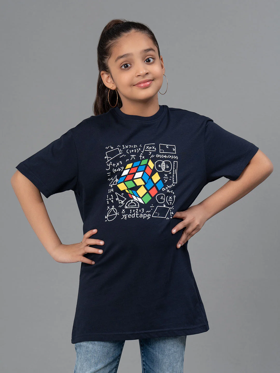 Unisex Kids T-Shirt- Best in Comfort| Cotton| Navy Color| Round Neck - Image 6