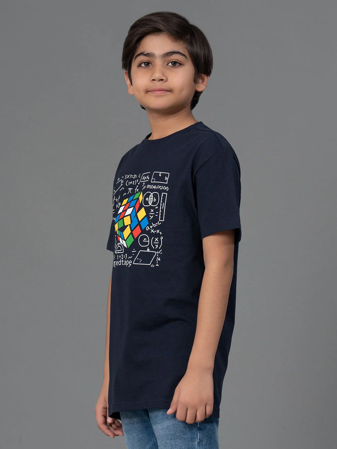 Unisex Kids T-Shirt- Best in Comfort| Cotton| Navy Color| Round Neck - Image 7