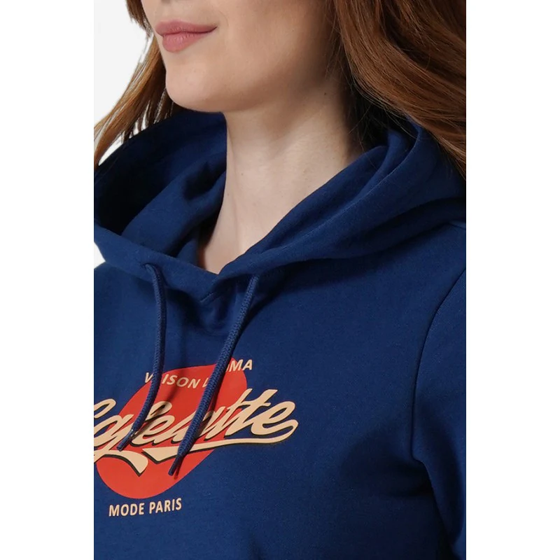 Women Airforce Blue Hoodie - Image 5