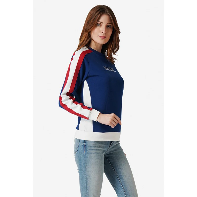 Women Airforce Blue Sweatshirt - Image 3