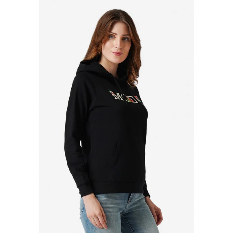 Women Black Hoodie - Image 3