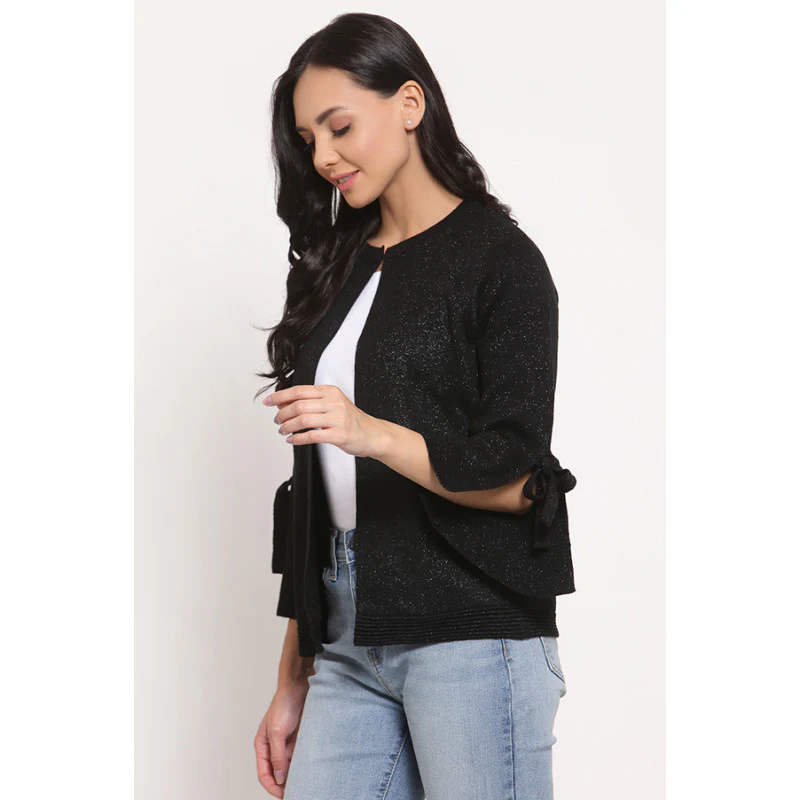 Women Black Sweater - Image 3