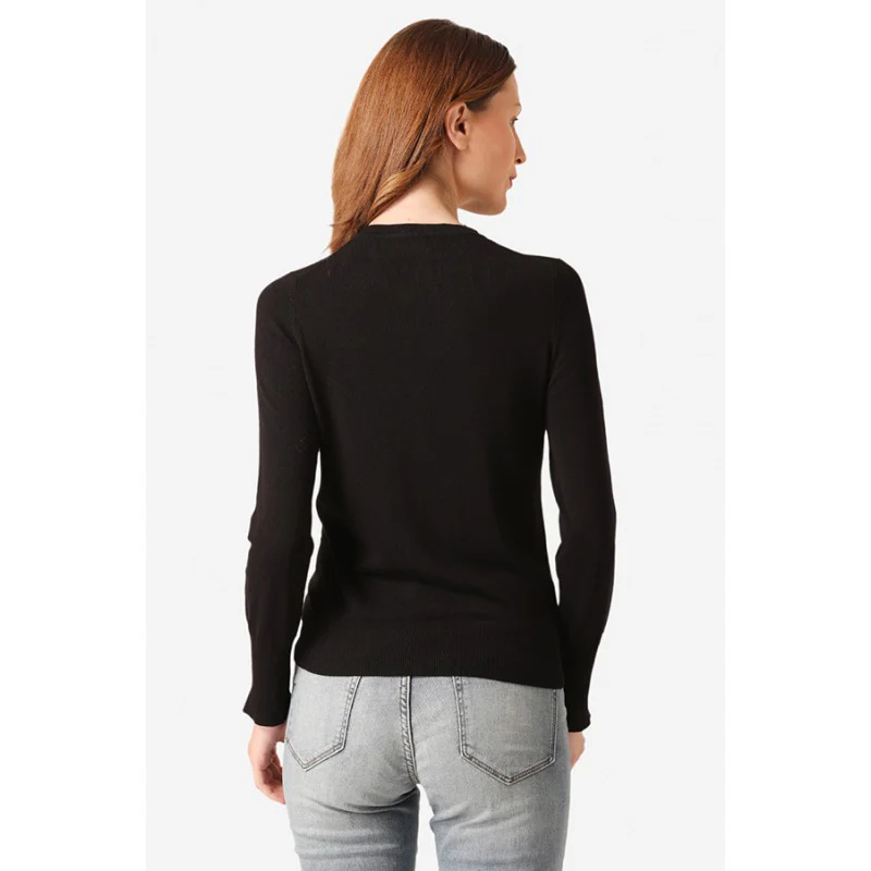 Women Black Sweater - Image 4