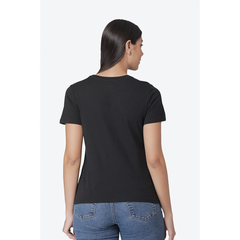 Women's Black T-Shirt - Image 4