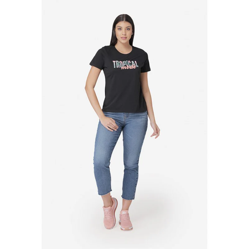 Women's Black T-Shirt - Image 5