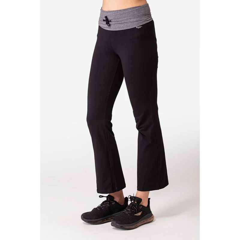 Women Black Yoga Pants - Image 2
