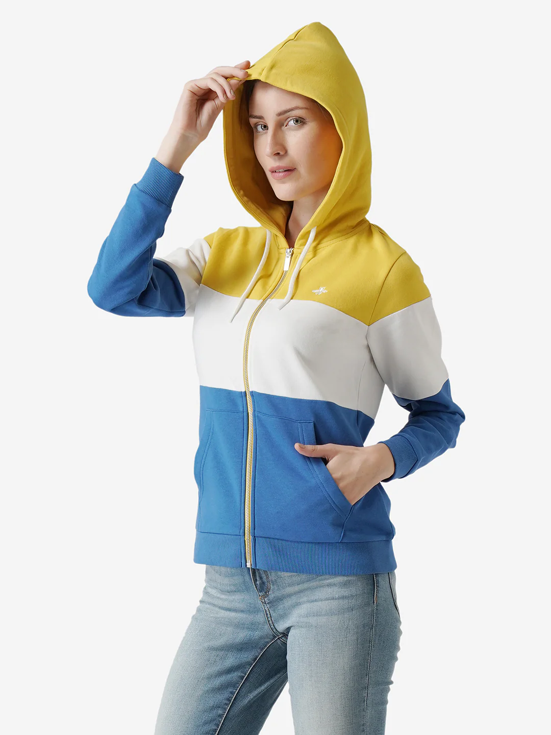 Women Blue Hoodie - Image 3