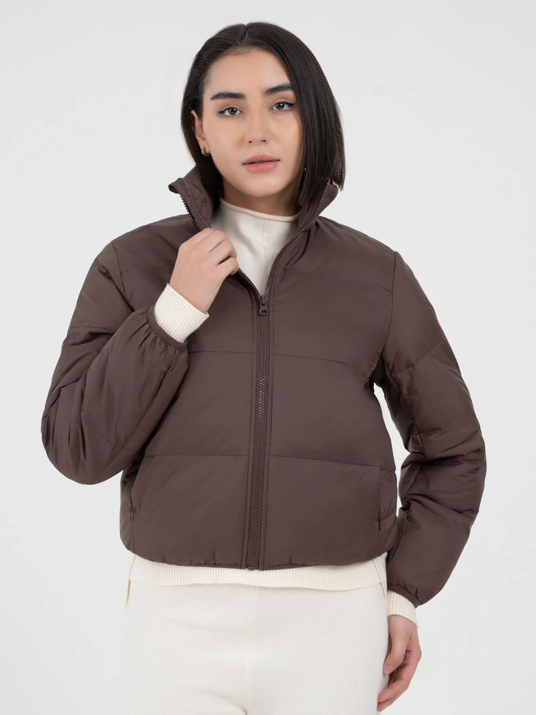 Women Brown Jacket | Everyday Functional Wear - Image 2