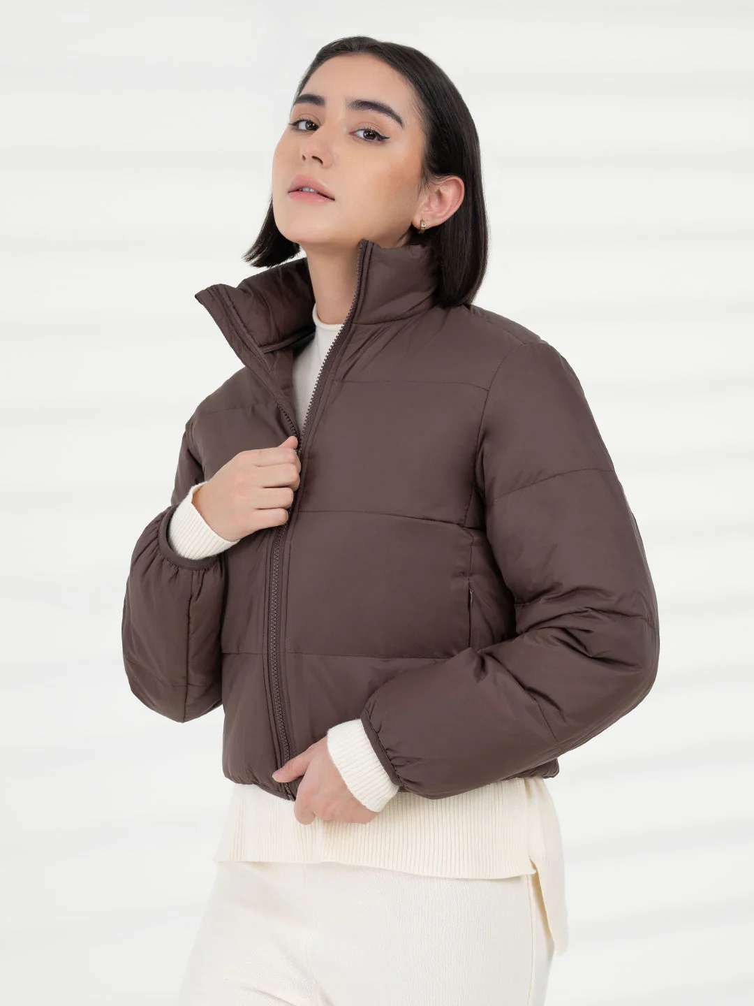 Women Brown Jacket | Everyday Functional Wear - Image 3