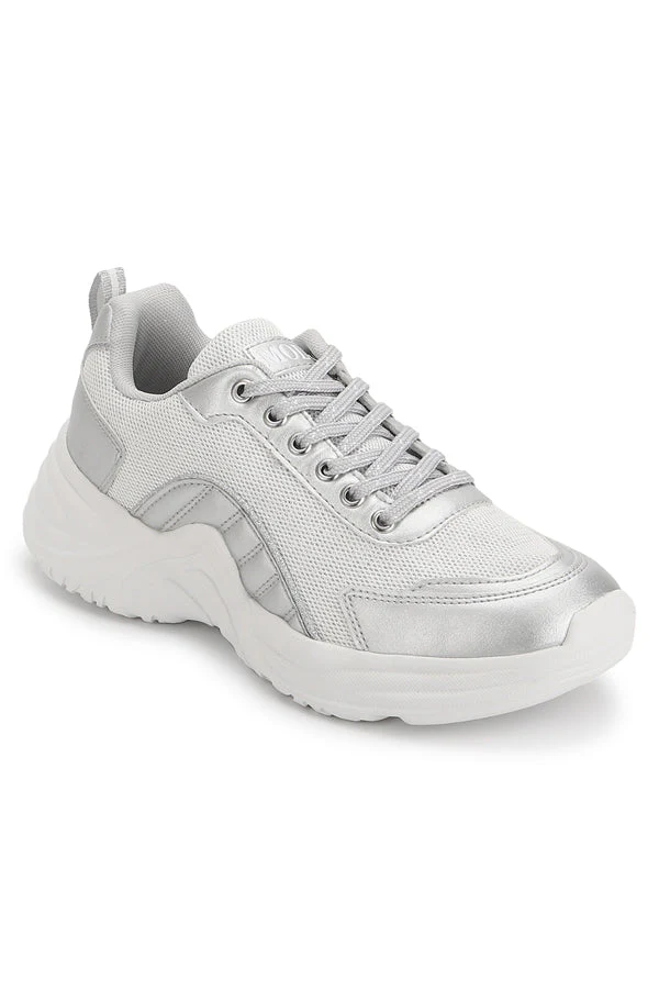 Women Silver Walking Shoes - Image 9