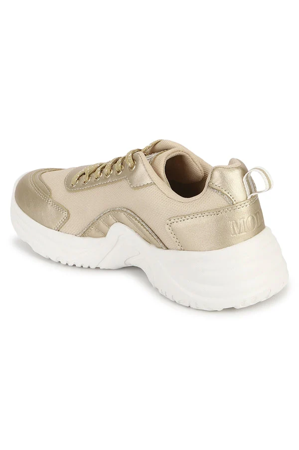 Women Gold Walking Shoes - Image 6