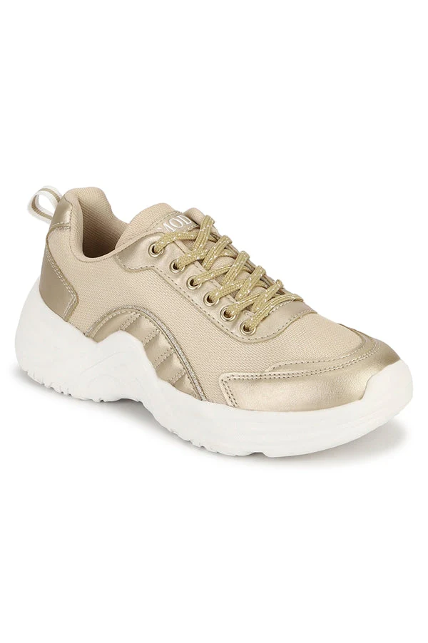 Women Gold Walking Shoes - Image 9