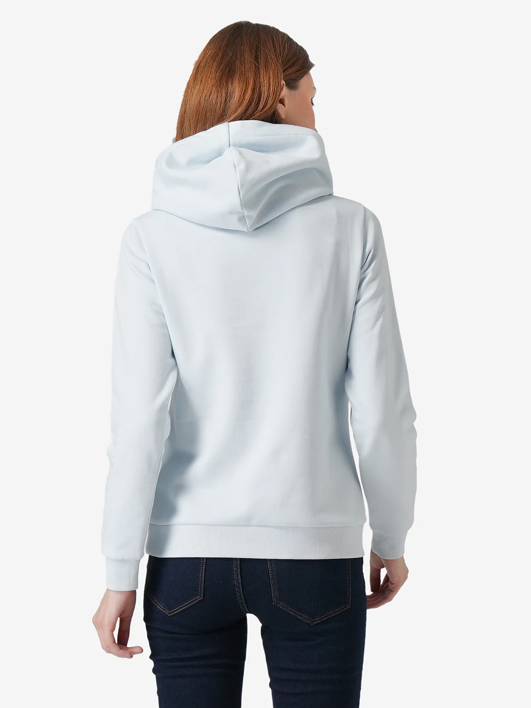 Women Light Blue Hoodie - Image 4