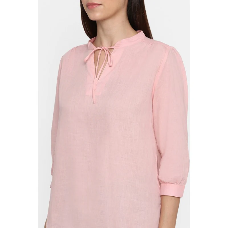 Women Light Pink Top Blouse - Image 2