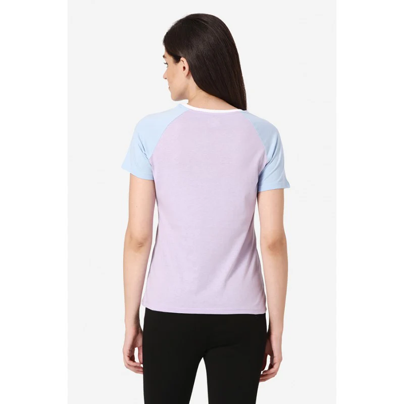 Women Lilac Round Neck T-Shirt - Image 4